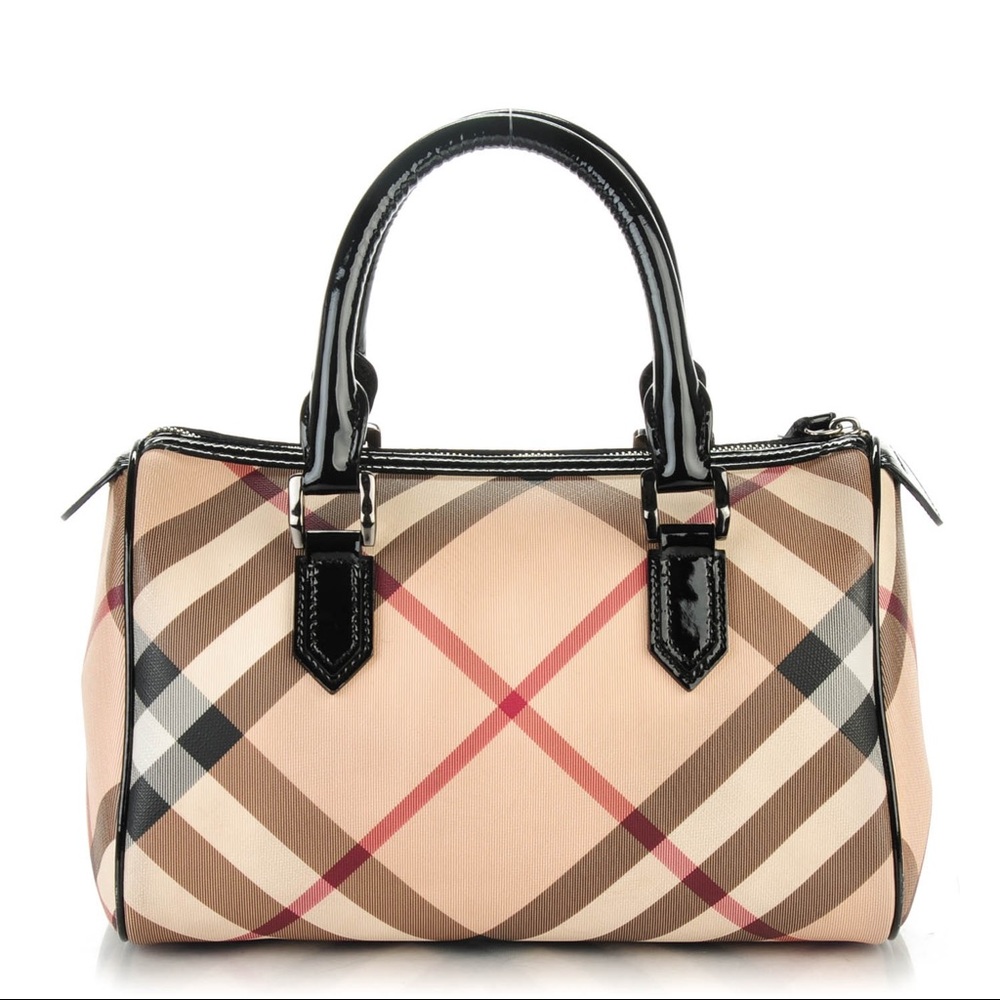 Nova Check Small Chester Bowling Bag Black